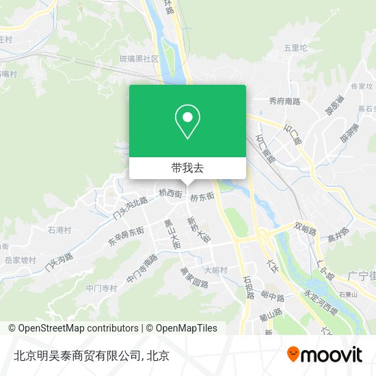北京明吴泰商贸有限公司地图