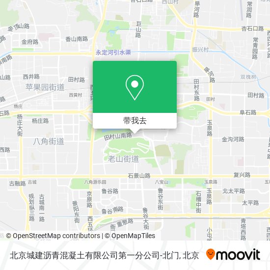 北京城建沥青混凝土有限公司第一分公司-北门地图