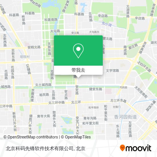 北京科码先锋软件技术有限公司地图