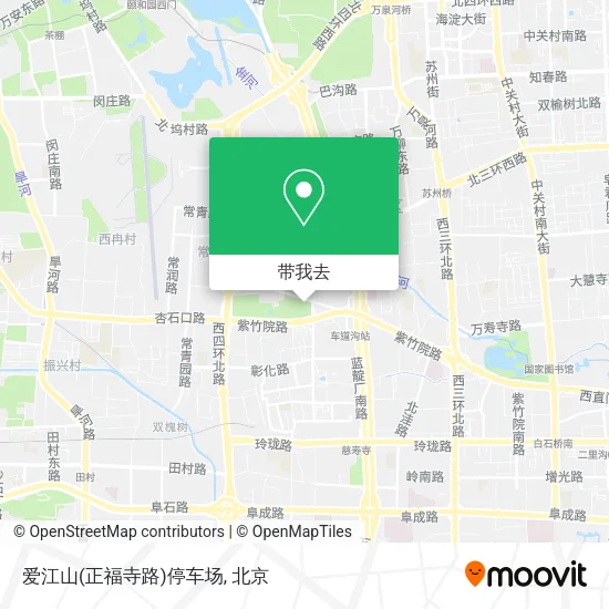爱江山(正福寺路)停车场地图