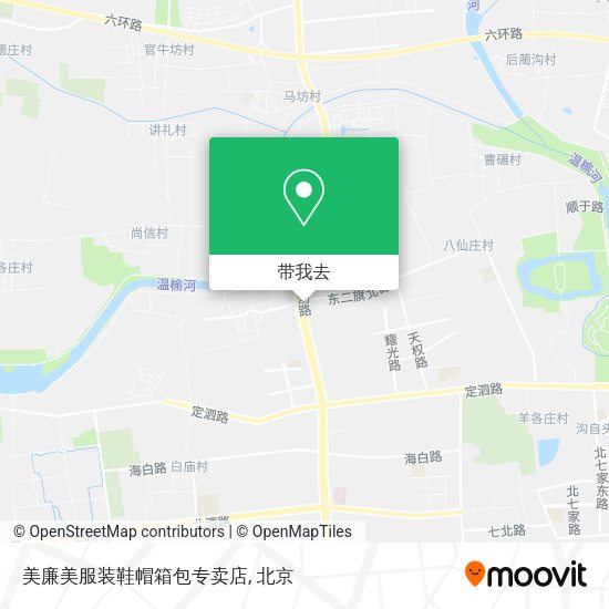 美廉美服装鞋帽箱包专卖店地图