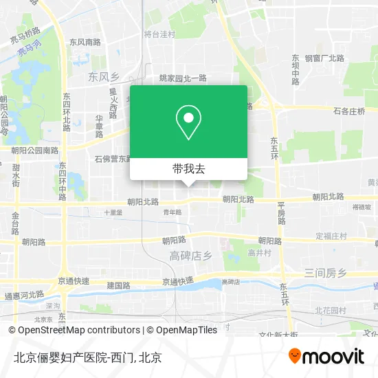 北京俪婴妇产医院-西门地图