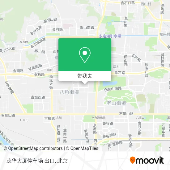 茂华大厦停车场-出口地图