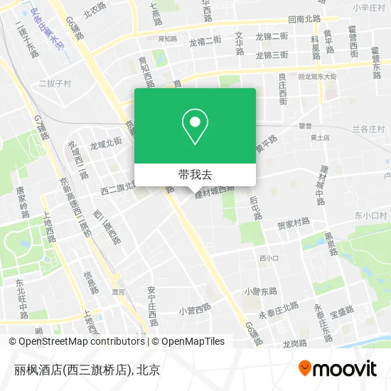 丽枫酒店(西三旗桥店)地图