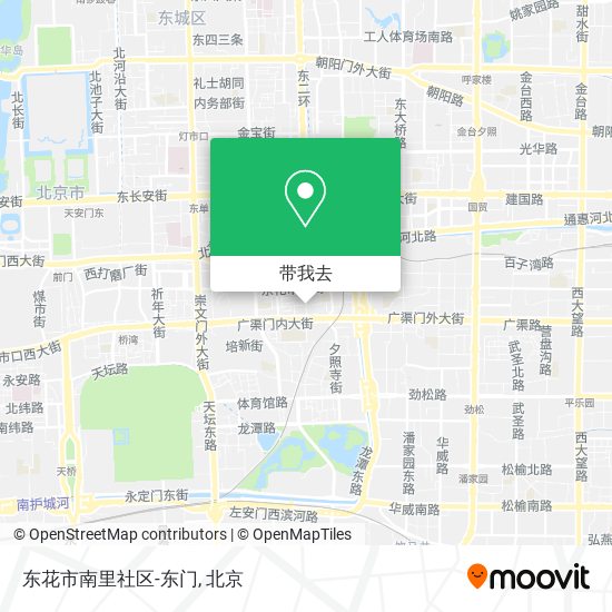 东花市南里社区-东门地图