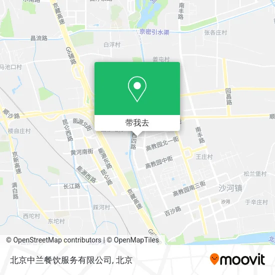 北京中兰餐饮服务有限公司地图