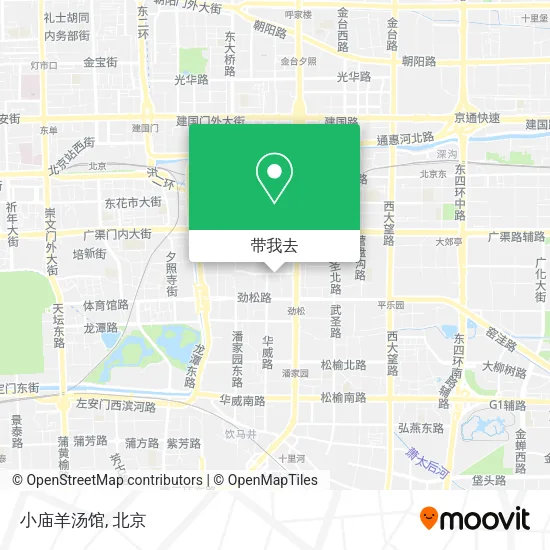 小庙羊汤馆地图