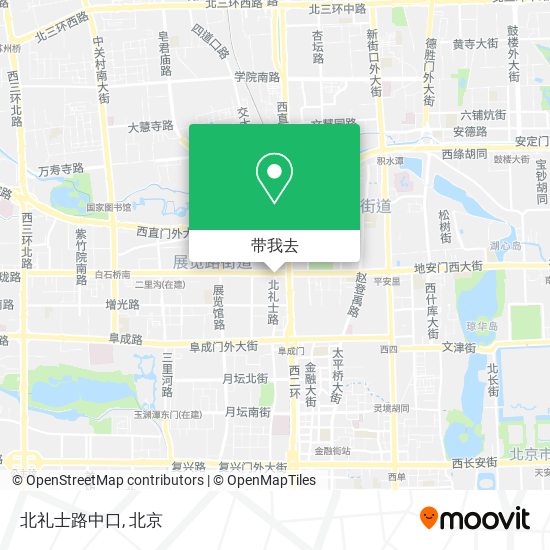 北礼士路中口地图