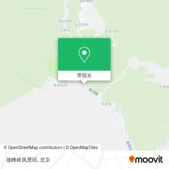 坡峰岭风景区地图