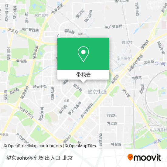 望京soho停车场-出入口地图