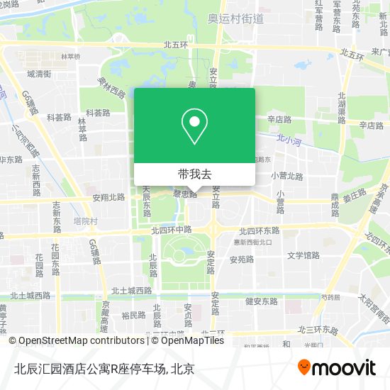 北辰汇园酒店公寓R座停车场地图