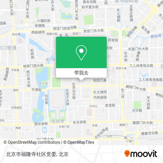 北京市福隆寺社区党委地图