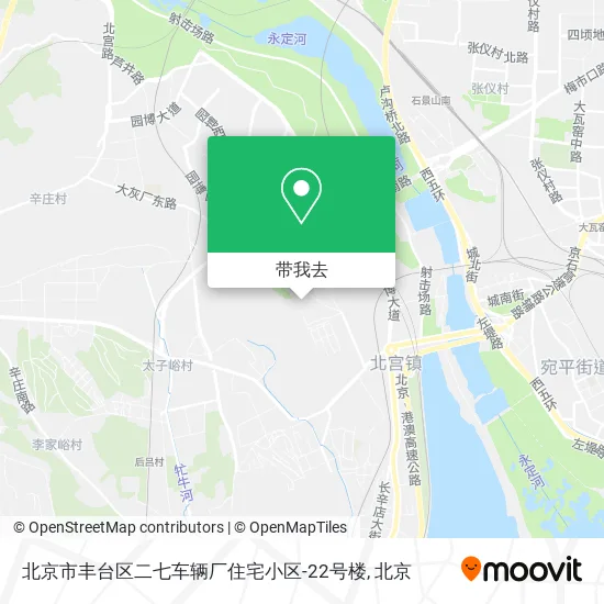 北京市丰台区二七车辆厂住宅小区-22号楼地图