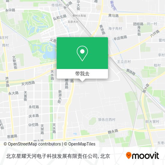 北京星耀天河电子科技发展有限责任公司地图