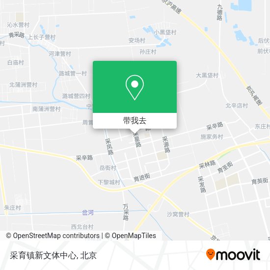 采育镇新文体中心地图