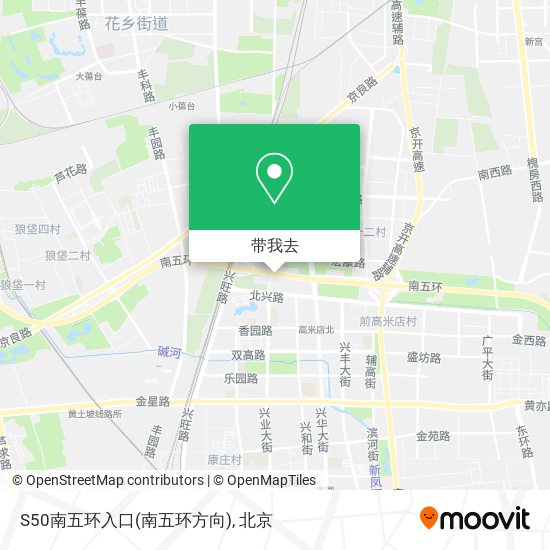 S50南五环入口(南五环方向)地图