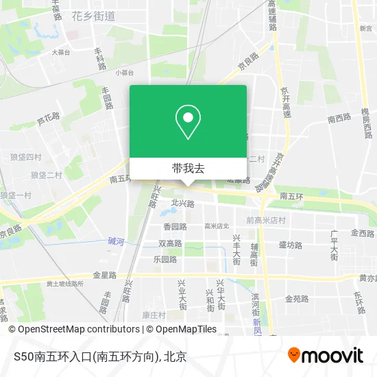 S50南五环入口(南五环方向)地图