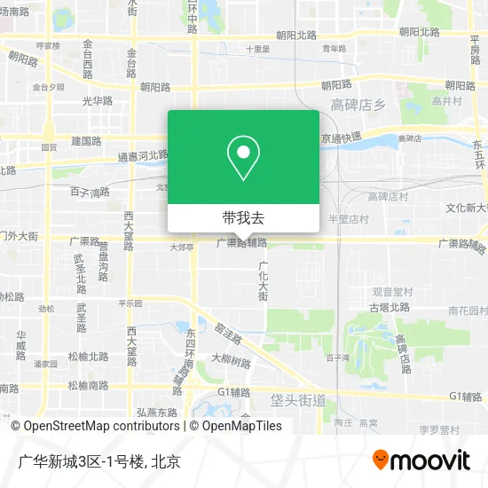 广华新城3区-1号楼地图