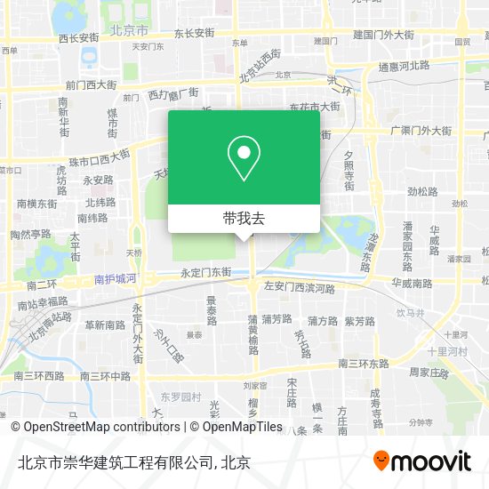 北京市崇华建筑工程有限公司地图