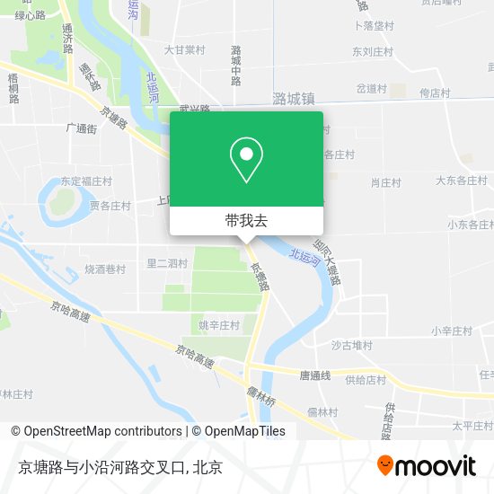 京塘路与小沿河路交叉口地图
