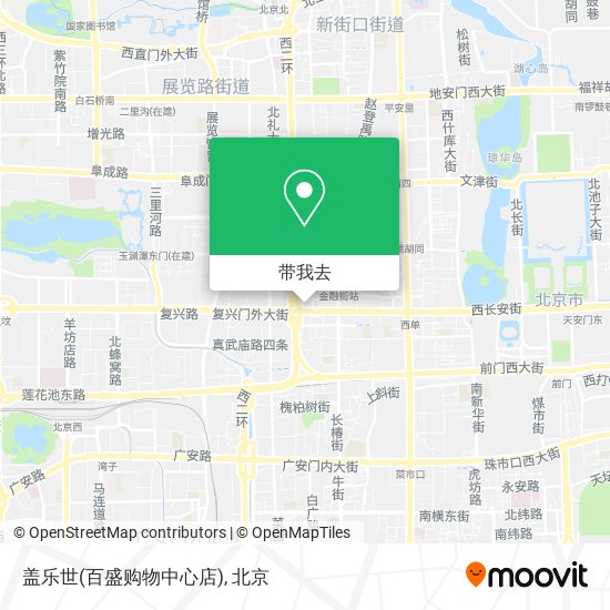盖乐世(百盛购物中心店)地图