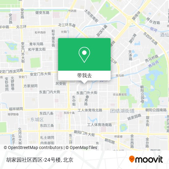 胡家园社区西区-24号楼地图