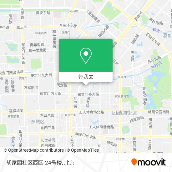 胡家园社区西区-24号楼地图