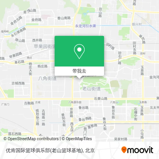 优肯国际篮球俱乐部(老山篮球基地)地图