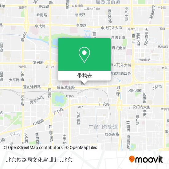 北京铁路局文化宫-北门地图