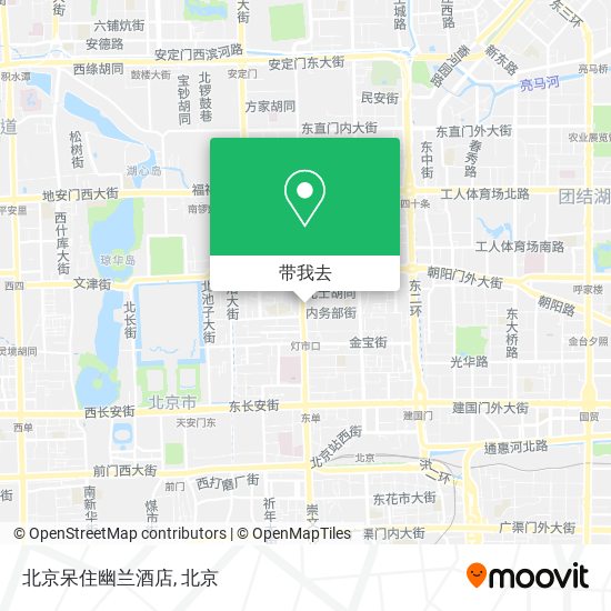 北京呆住幽兰酒店地图