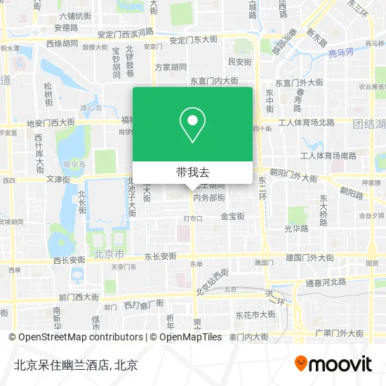 北京呆住幽兰酒店地图