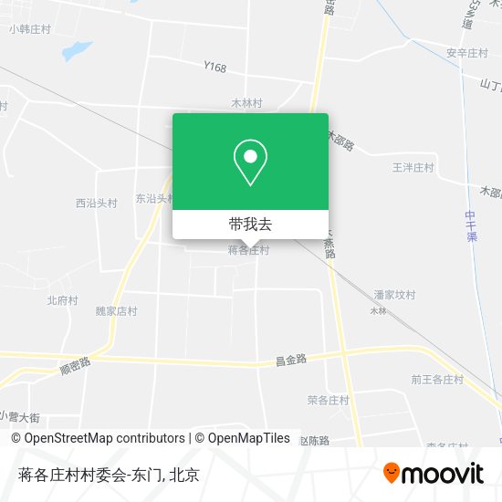 蒋各庄村村委会-东门地图