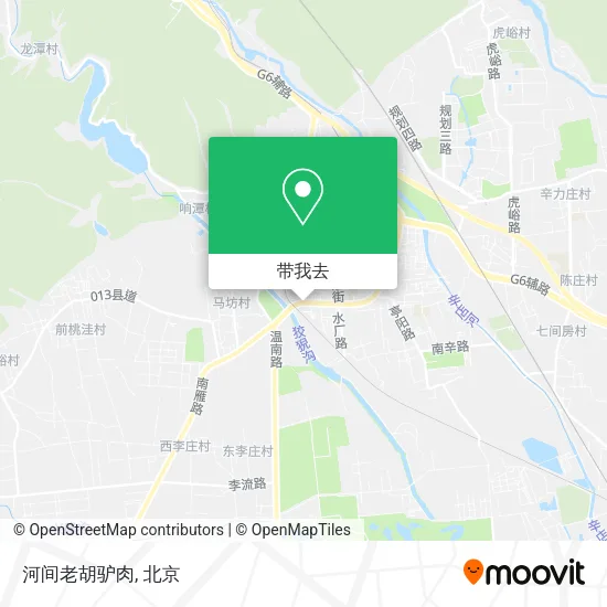 河间老胡驴肉地图