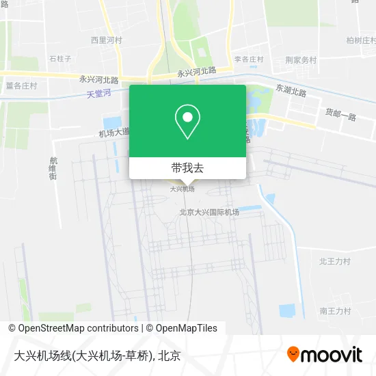 大兴机场线(大兴机场-草桥)地图