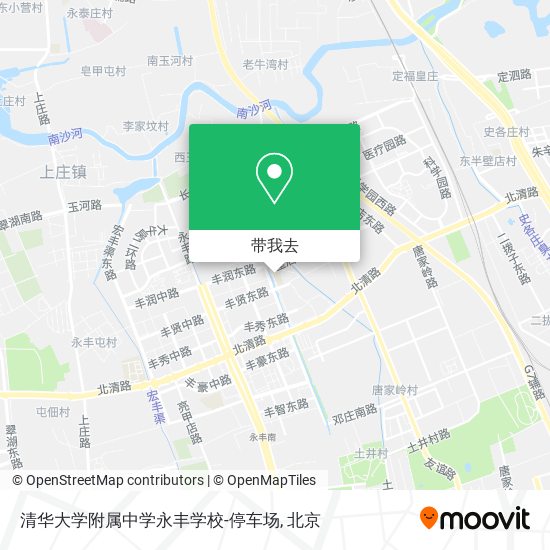 清华大学附属中学永丰学校-停车场地图