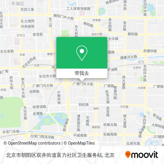 北京市朝阳区双井街道富力社区卫生服务站地图