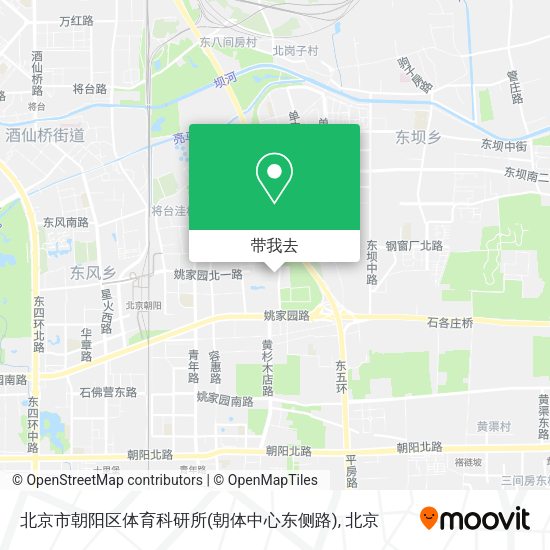 北京市朝阳区体育科研所(朝体中心东侧路)地图