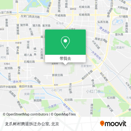 龙爪树村腾退拆迁办公室地图