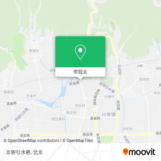 京密引水桥地图