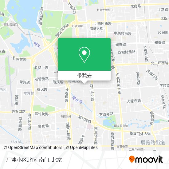 厂洼小区北区-南门地图