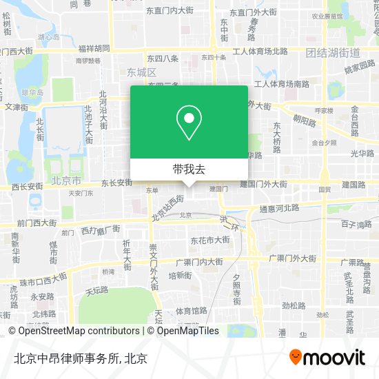 北京中昂律师事务所地图