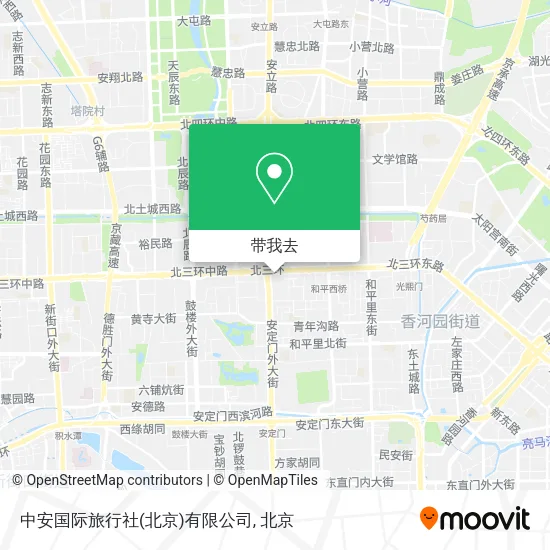 中安国际旅行社(北京)有限公司地图