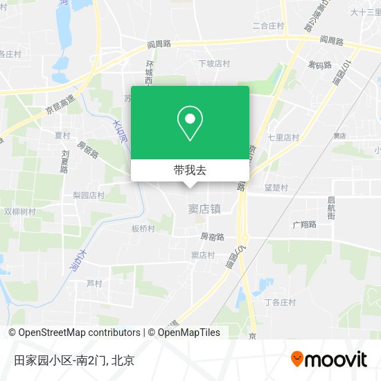田家园小区-南2门地图