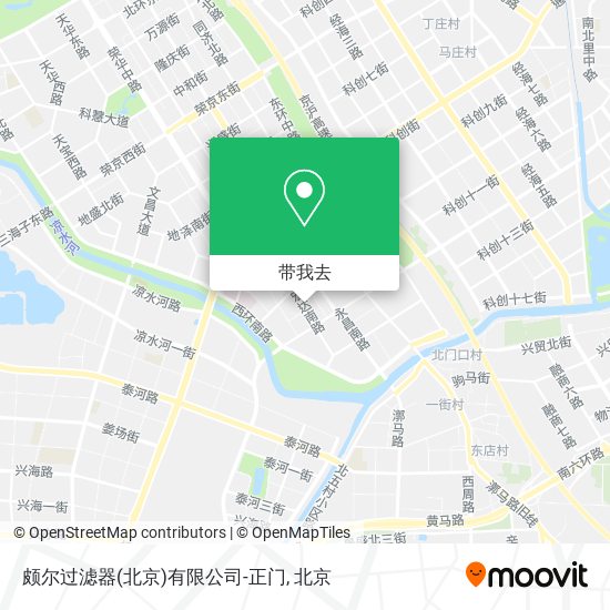颇尔过滤器(北京)有限公司-正门地图