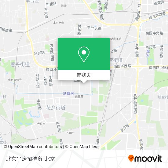 北京平房招待所地图