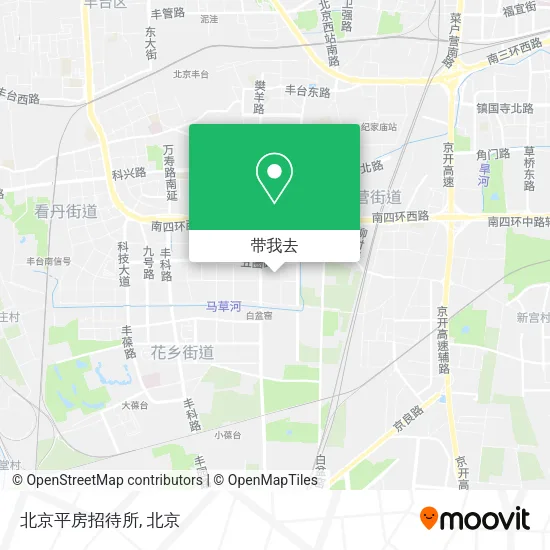 北京平房招待所地图