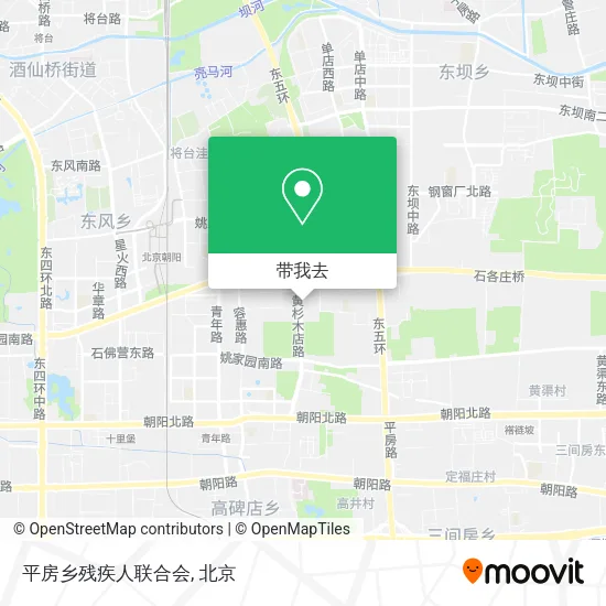 平房乡残疾人联合会地图