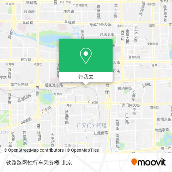 铁路路网性行车乘务楼地图