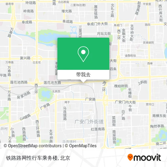 铁路路网性行车乘务楼地图