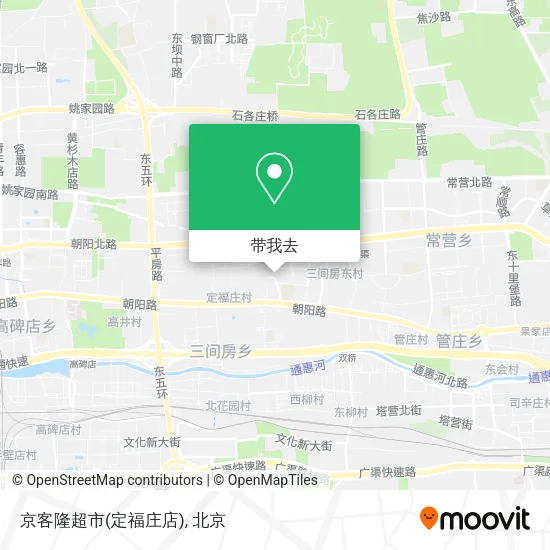 京客隆超市(定福庄店)地图